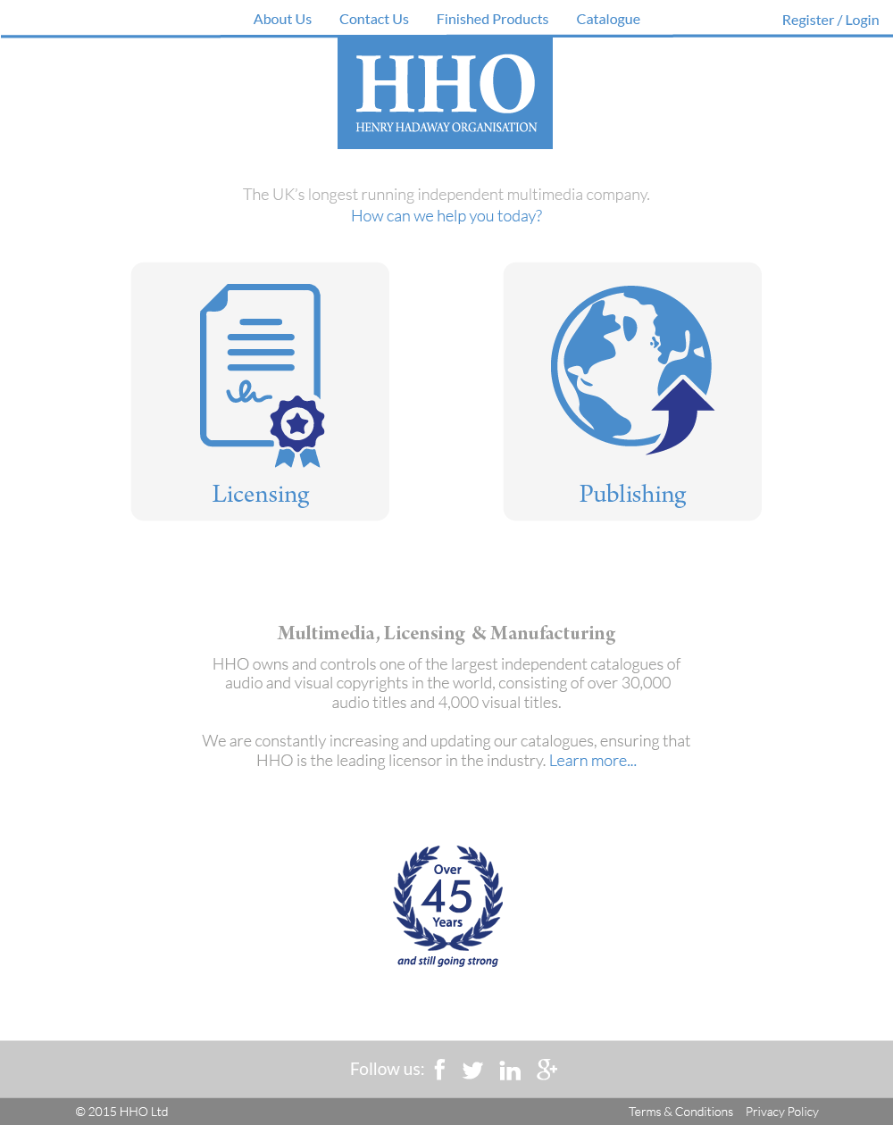 hho home page design