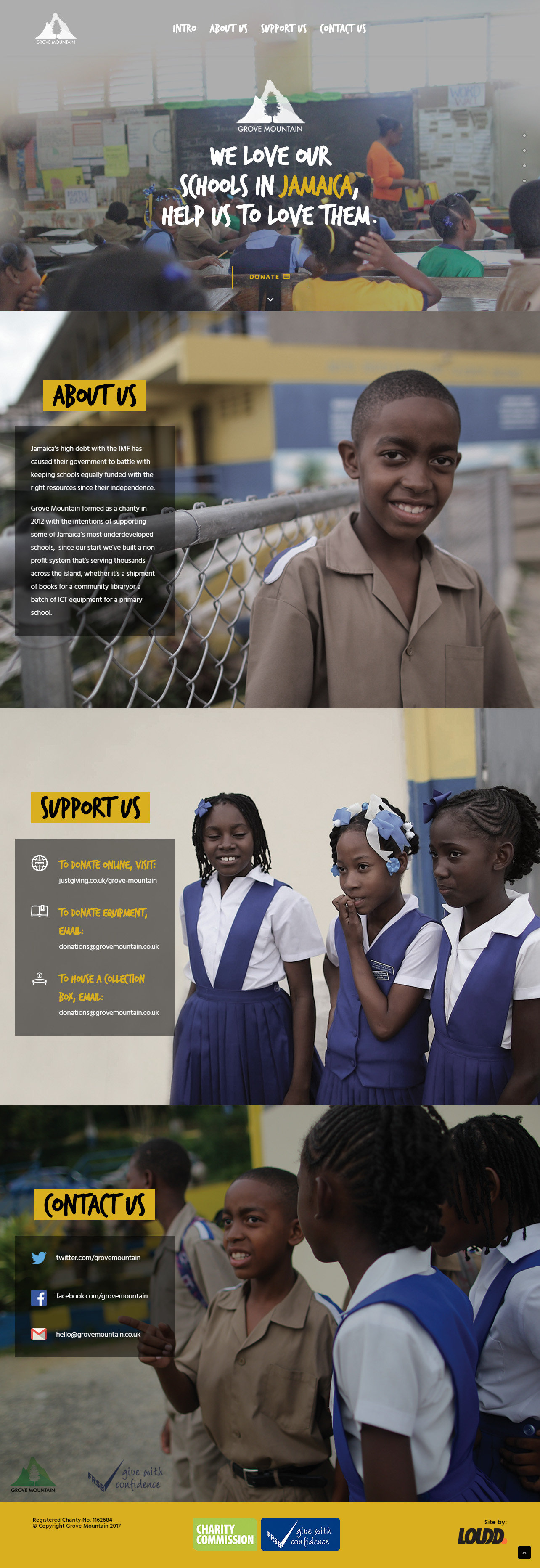 grove mountain charity site